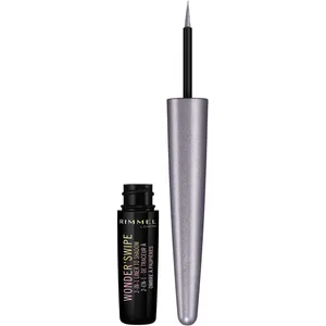 Rimmel London Wonder Swipe 2-in-1 Liner to Shadow Cool AF - 010, Metallic & Sparkle Eyeshadow