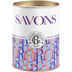 Roger & Gallet Flower Power Wellbeing Soap Trio - 3 x 100g Natural Soaps for Soft, Scented Skin