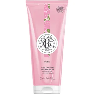Roger & Gallet Rose Wellbeing Shower Gel - Italian Mandarin, Damask Rose, Musk - 100% Natural Ingredients