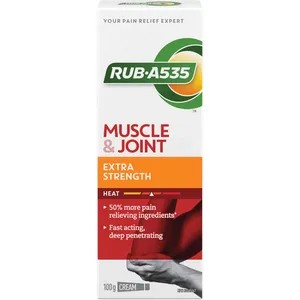 Rub A535 Extra Strength Muscle & Joint Pain Relief Heat Cream - Fast-Acting, Deep-Penetrating Relief