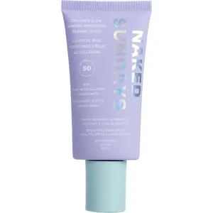 SPF50+ Collagen Glow Mineral Priming Lotion - 100% Vegan, Transparent, Hydrating Formula