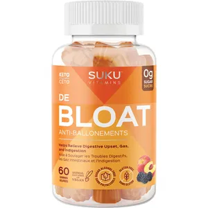 SUKU Debloat Gummies - Chamomile, Ginger, Fennel for Digestive Relief 