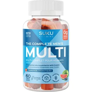 SUKU The Complete Men's Multi Gummies with CoQ10 & 21 Essential Micronutrients for Health