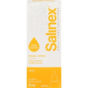 Salinex Nasal Spray - Soothing Saline Solution for Dry, Irritated Nose - 9 mg/ml Sodium Chloride