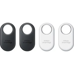 Samsung Galaxy SmartTag2 Bluetooth Tracker - 4 Pack in Black/White for Effortless Location Tracking