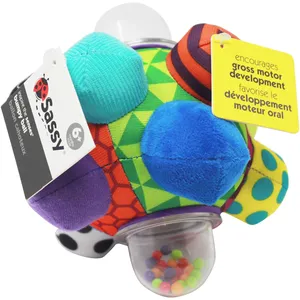 Sassy Baby Bumpy Ball - Colorful, Tactile Toy for Motor Skill Development & Visual Stimulation