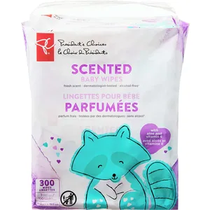 Scented Baby Wipes with Aloe & Vitamin E, Dermatologist-Tested, Alcohol-Free, Fresh Scent