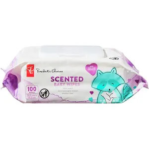 Scented Baby Wipes with Aloe & Vitamin E - Dermatologist-Tested, Alcohol-Free, Fresh Scent
