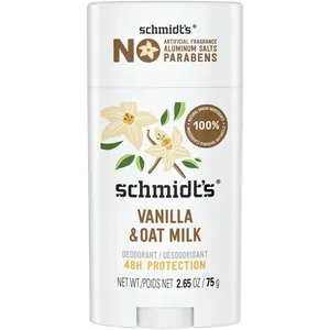 Schmidt's Oat Milk & Vanilla 48h Aluminum-Free Deodorant - 100% Natural, Vegan, and Cruelty-Free