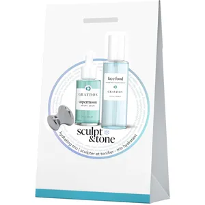 Sculpt & Tone Hydrating Trio – Supermoon Serum, Face Food Mist, Gua Sha, Vegan Skincare Gift Set