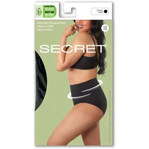 Seamless Medium Control Shaping Brief S/M - Comfortable Tummy Support, Cotton-Lined Gusset
