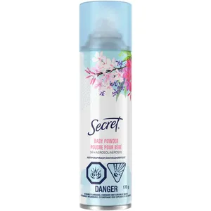 Secret Powder Fresh Antiperspirant Deodorant - 24-Hour Odor Protection, Aerosol Spray