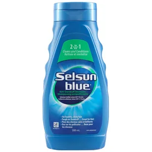 Selsun Blue 2-In-1 Anti-Dandruff Shampoo for Flaky Scalp - Cleans & Conditions in One