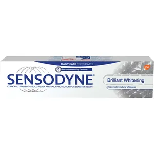 Sensodyne Brilliant Whitening Toothpaste for Sensitive Teeth, 100 mL - Dentist Recommended