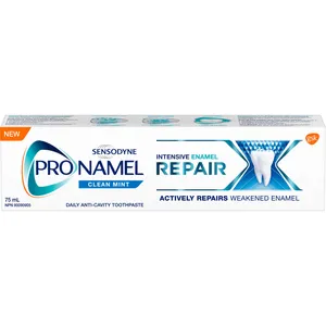 Sensodyne Pronamel Toothpaste for Enamel Care, Intensive Repair, Daily Fluoride, Clean Mint, 75ml