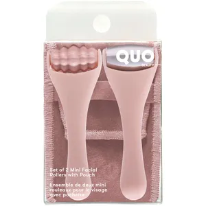 Set of 2 Mini Facial Rollers with Pouch - Eco-Friendly and Mindful Beauty Choices