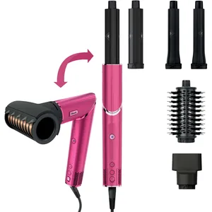 Shark FlexStyle Malibu Pink Pro Curls Limited Edition - Fast, No-Heat Multi-Styler for All Hair Types