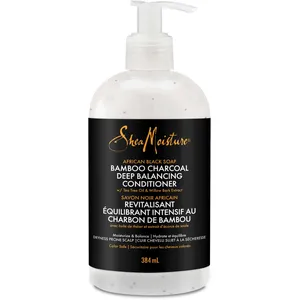 SheaMoisture African Black Soap Conditioner 384ml - Hydrating, Natural, Bamboo Charcoal & Tea Tree Oil