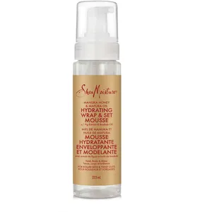 SheaMoisture Manuka Honey & Mafura Oil Mousse - Hydrating Hair Styling with Hold, Body & Shine