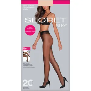 Sheer Run-Resistant All-Sheer-To-Waist Panty with Sandalfoot - 20 Denier