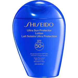 Shiseido Blue Ultra Sun Protector Lotion SPF 50+ - Lightweight Sunscreen with Skincare Benefits