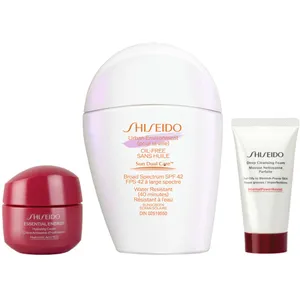 Shiseido Urban Environment Everyday Sun Kit - Oil-Free Sunscreen & Skincare Trio, 30ml