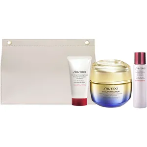 Shiseido Vital Perfection Uplift and Firm Set - Advanced Cream, Softener, Cleansing Foam, Mini Sizes