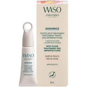 Shiseido WASO KOSHIRICE Tinted Acne Treatment, 1 Subtle Peach - 0.5% Salicylic Acid, Non-Toxic