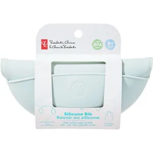 Silicone Bib with Extra Large Pocket for Kids - Non-toxic, Adjustable, Easy to Clean, BPA Free