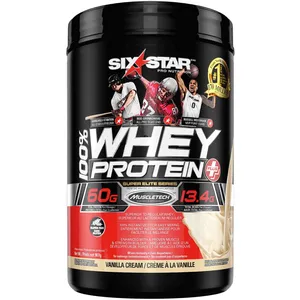 Six Star Elite Series Vanilla Cream Whey Protein Powder - 2lb