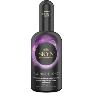Skyn All Night Long Personal Lubricant - Long Lasting Silicone Formula, Clear & Fragrance-Free