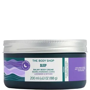 Sleep Balmy Body Cream with Lavender & Vetiver Essential Oils, Non-Greasy Moisturizer for All Skin Types