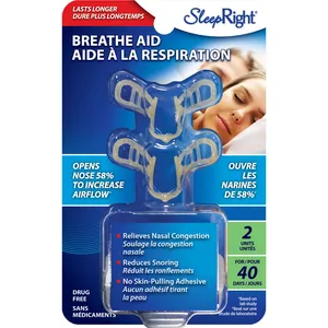 Sleep Right Nasal Breathe Aid â€“ Relieves Congestion, Reduces Snoring, Reusable & BPA Free