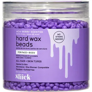 Sliick Acai Berry Hard Wax Beads for All Skin Types â€“ Gentle, No Strips, Perfect for Face & Body