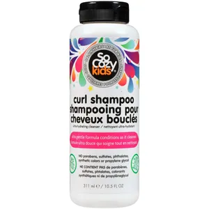 SoCozy Kids Curl Shampoo - Ultra-Hydrating Cleanser for Curly Hair, Gentle Formula with Natural Oils