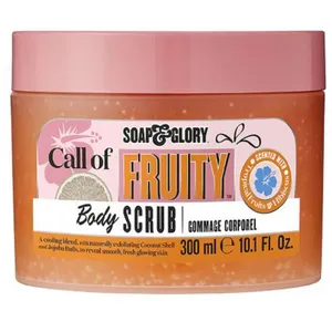 Soap & Glory Call of Fruity Body Scrub - Refreshing Exfoliating Scrub with Coconut Shell & Jojoba