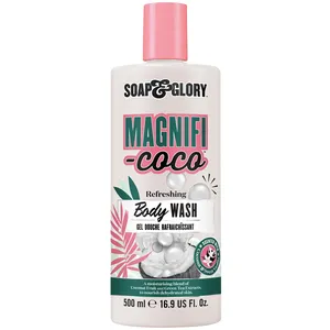 Soap & Glory Magnifi-Coco Coconut Body Wash - Refreshing, Hydrating, Creamy, Invigorating Shower Experience