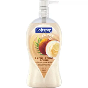 Softsoap Coconut Butter Scrub Body Wash, 946 mL - Exfoliating & pH Balanced, Paraben-Free