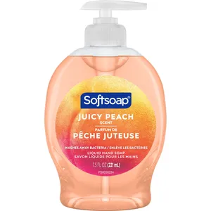 Softsoap Juicy Peach Liquid Hand Soap 7.5oz - Rich Fruity Scent, Paraben-Free, Moisturizing Cleanser