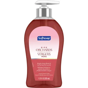 Softsoap Ripe Orchards Liquid Hand Soap, 11.25 Oz - Uplifting Red Berry Fragrance for Kitchen & Bath