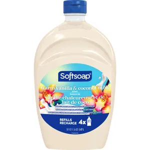 Softsoap Warm Vanilla & Coconut Milk Liquid Hand Soap Refill 1.47L - #1 Brand for Soft Hands