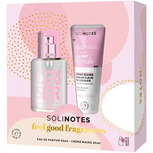 Solinotes Gift Set - Cherry Blossom Eau de Parfum 50ml + Hand Cream 30ml, Eco-Friendly & Cruelty-Free