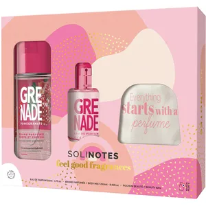 Solinotes Pomegranate Gift Set - 250ml Body Mist & 50ml Eau de Parfum in Recyclable Pouch