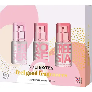 Solinotes Trio Gift Set - Cherry Blossom, Rose & Freesia Eau De Parfum, 0.5 Floz Miniatures