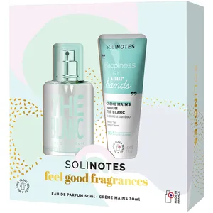 Solinotes White Tea Gift Set - Eau de Parfum 50ml & Hand Cream 30ml, Non-Greasy, Eco-Friendly