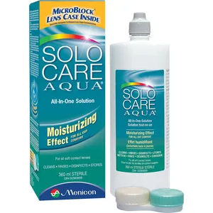 Solo-Care Aqua 360mL Single Pack Lens Solution for Moisture Retention and Comfortable Wear
