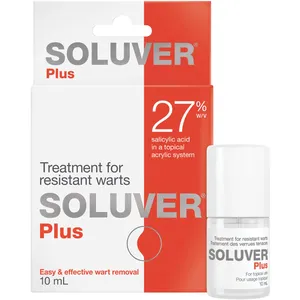 Soluver Plus Wart Treatment 27% Salicylic Acid - Unique Acrylic Delivery System for Effective Results