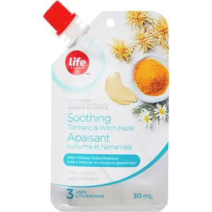Soothing Acne Clay Mask with Turmeric & Witch Hazel - Hypoallergenic & Paraben-Free Formula