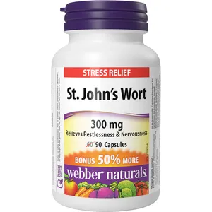 St. John’s Wort 300 mg - Herbal Remedy for Restlessness, Mood Balance & Sleep Disturbances