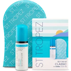 St. Tropez Self Tan Classic Mini Kit - Medium Golden Tan, Lightweight, Vegan-Friendly